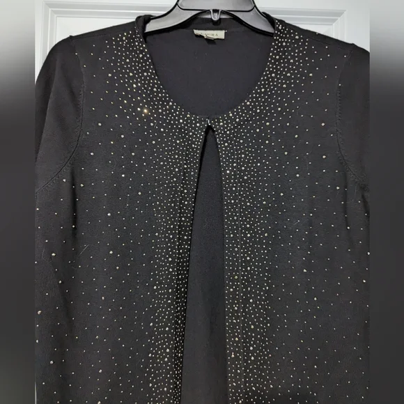 Gorgeous Rhinestone Studded Cardigan - Picture 3 of 3